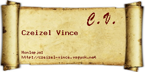Czeizel Vince névjegykártya